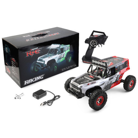 COCHE ELECTRICO RTR 1/12 ROCK CRAWLER 4WD 2.4 GHZ- ROJO- WLTOYS 124006