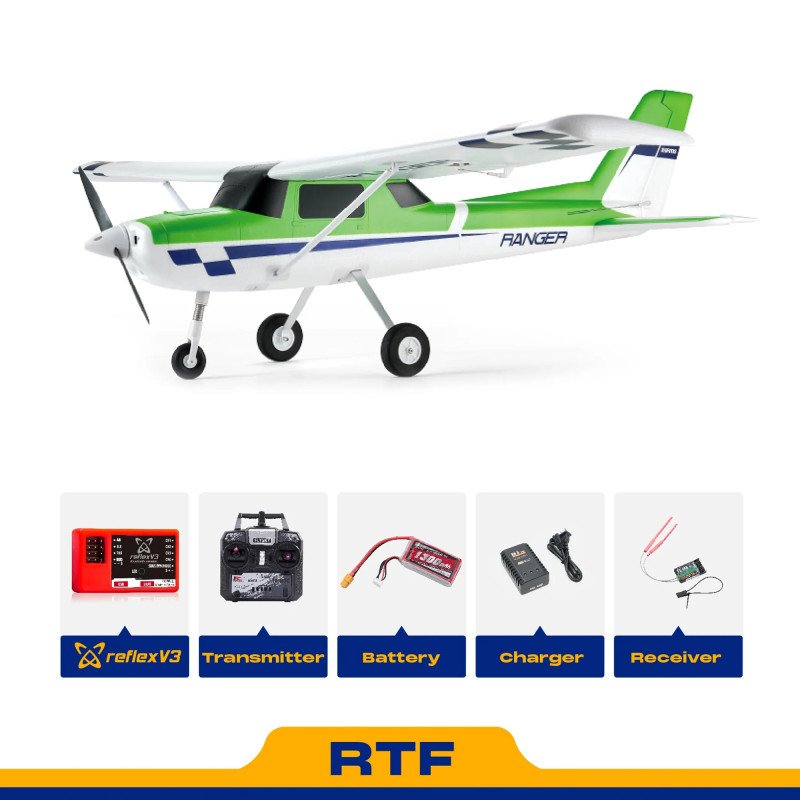 FMS - AVION RANGER 1220mm EP RTF VERDE REFLEX V3 FMS