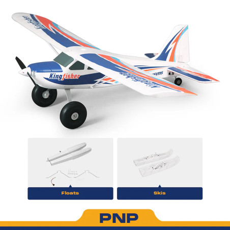 FMS 1400MM KINGFISHER PNP W/WHEELS,FLOATS,SKIS,FLAPS,&REFLEX V3