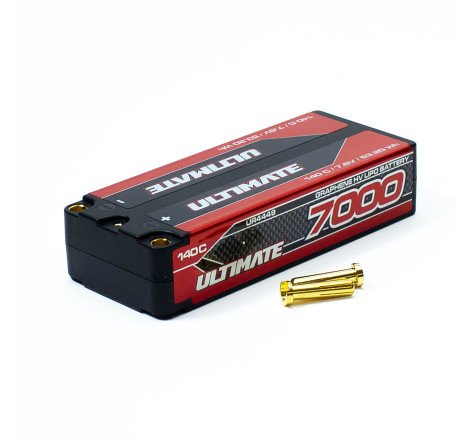 BATERÍA ULTIMATE GRAFENO HV LiPo MID-SHORTY 7.6v. 7000mAh 140C CONEXION 5mm