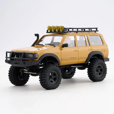 COCHE CRAWLER 1/18 TOYOYA LC80 RTR AMARILLO V2 FMS