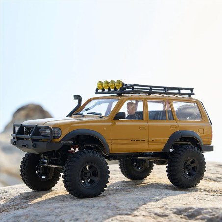 COCHE CRAWLER 1/18 TOYOYA LC80 RTR AMARILLO V2 FMS
