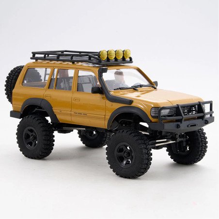 COCHE CRAWLER 1/18 TOYOYA LC80 RTR AMARILLO V2 FMS