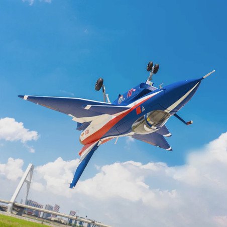 AVION EDF J-10 GRI W/REFELX V3 AZUL PNP FMS