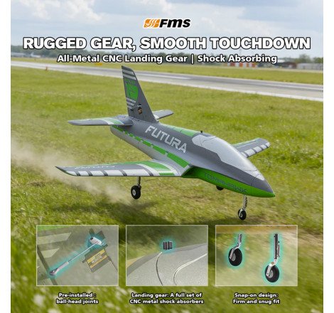 FMS 64MM EDF FUTURA PNP GREEN