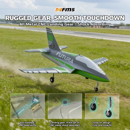 FMS 64MM EDF FUTURA PNP GREEN