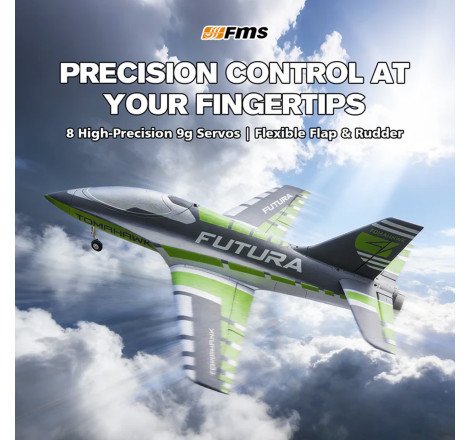 FMS 64MM EDF FUTURA PNP GREEN
