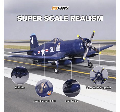 AVION F4U CORSAIR V2 800MM PNP FMS