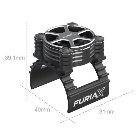 SKYRC FURIA X COOLSINK PRO1/10 MOTOR BLACK