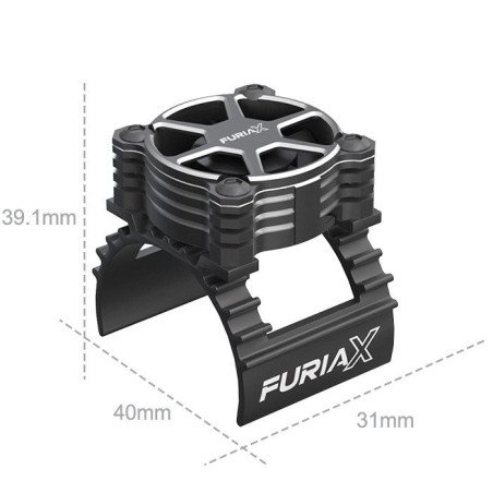 VENTILADOR FURIA X PRO 1/10 MOTOR NEGRO SKYRC