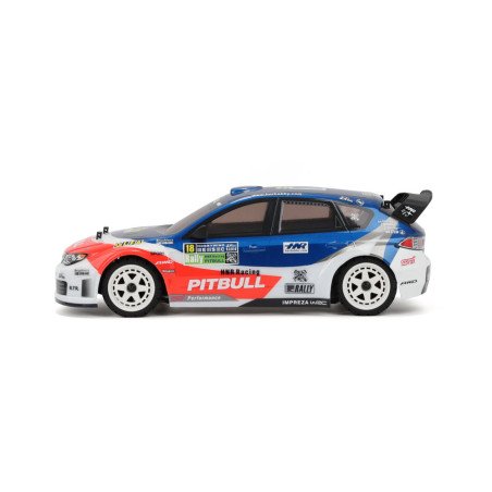 COCHE PITBULL 1/10 RALLY BRUSHLESS 60A 3300KW HNR9804-R 4X4 WATERPROOF BLANCO RTR