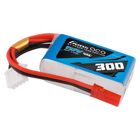 GENS ACE 300 mha 11.1V 45C 3S1P WITH JST-SYP - GEA3003S45JST