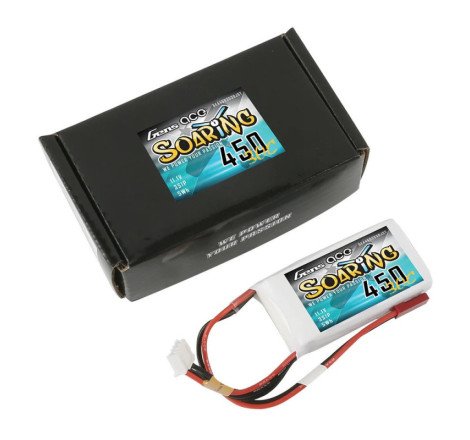 GENS ACE SOARING  450 mha 11.1V 30C 3S1P WITH JST-SYP - GEA4503S30JST