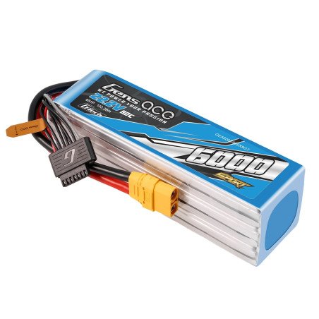 GENS ACE SPORT G-TECH 6000 mha 22.2V 80C 6S1P WITH XT90 (700 HELI)- GEA606S80SX9GT