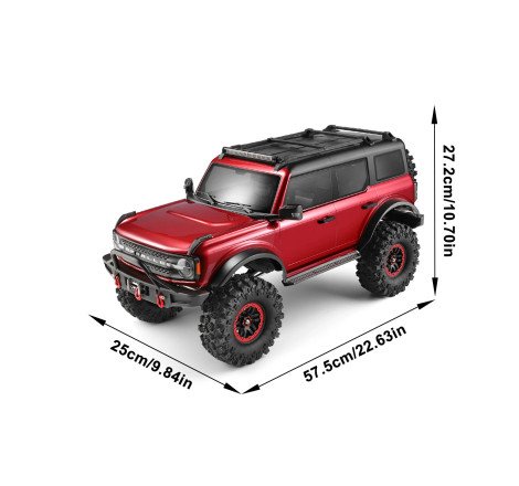 1/10 2.4GHZ 4WD RC BRONCO CRAWLER RED RTR