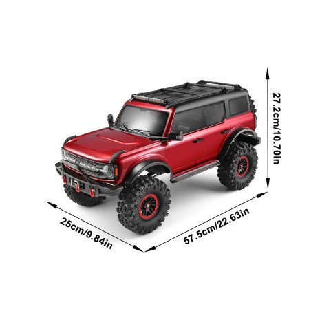 1/10 2.4GHZ 4WD RC BRONCO CRAWLER RED RTR
