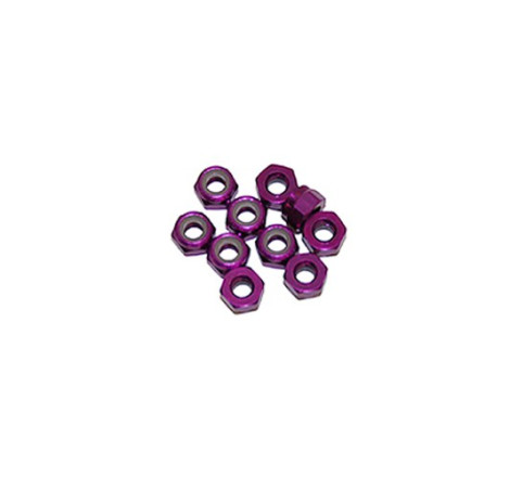 AUTOBLOCANTE ALU. M4 PURPURA (10u.)