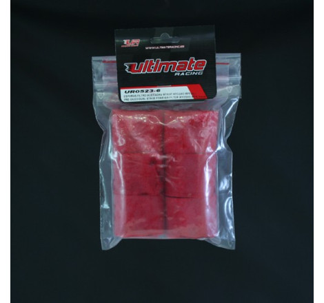 PRE-OILED DUAL-STAGE FOAM AIR FILTER (KYOSHO MP9) (6 pcs)