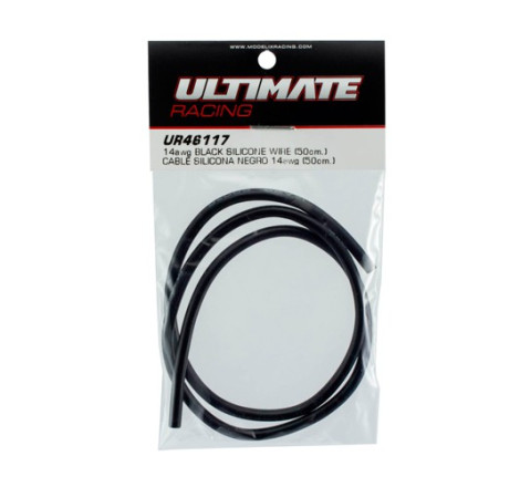 CABLE SILICONA NEGRO 14awg (50cm)