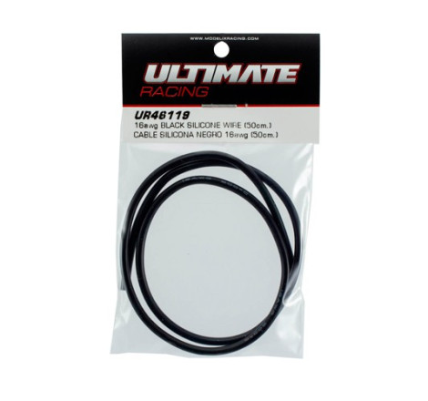 CABLE SILICONA NEGRO 16awg (50cm)