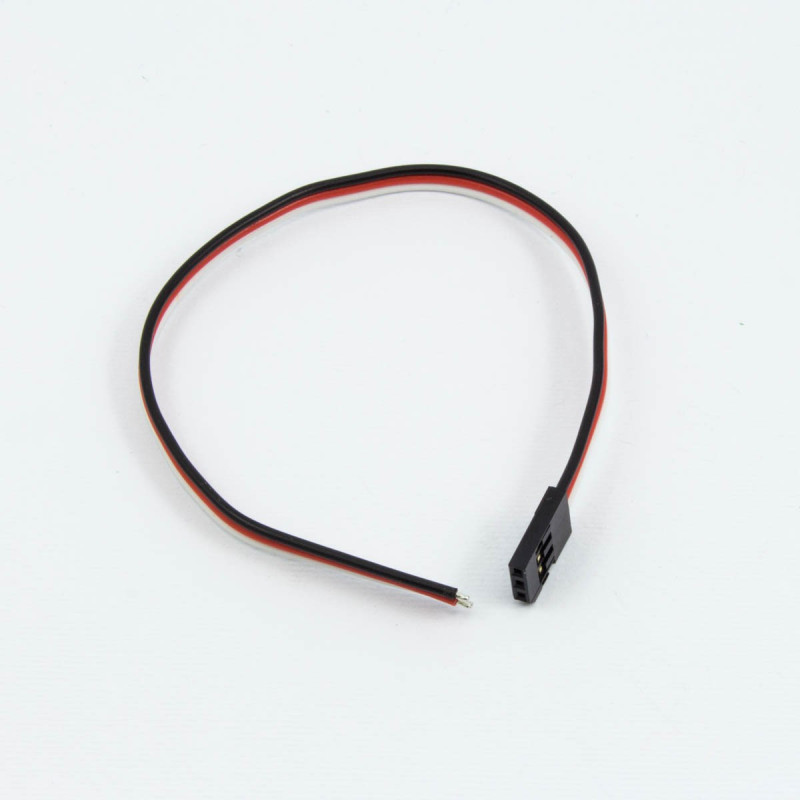 CONECTOR FUTABA MACHO CON CABLE (20cm)