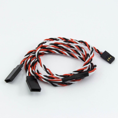 "Y" CONECTOR FUTABA CABLE TRENZADO (60cm)