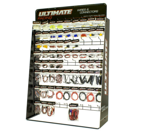 ULTIMATE WIRES AND CONNECTORS DISPLAY STAND W/2 x 62 ITEMS (124 pcs.)