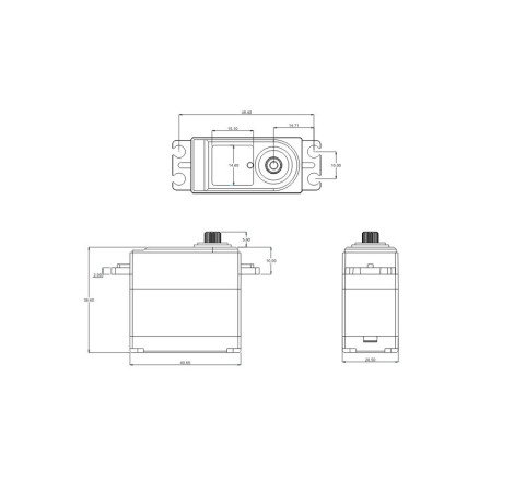 BH6027 1/8 HV SEMI-METAL CASE 27KG 0.075S  BRUSHLESS SERVO 