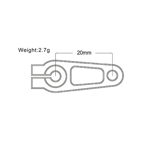 TR-W - SERVO HORN PLASTICO 25T