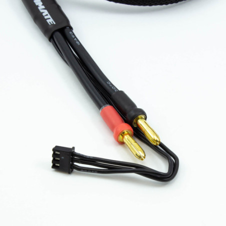 2S CHARGE CABLE LEAD w/4mm & 5mm BULLET CONNECTOR (60cm)