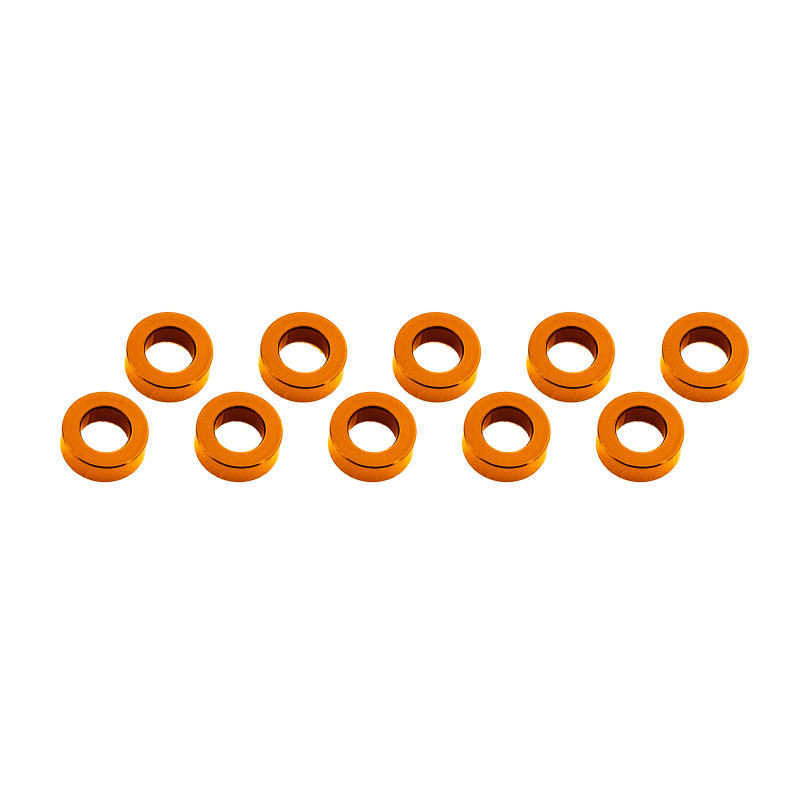 ALUMINUM SHIM  (3x6x2mm)   ORANGE (10pcs)