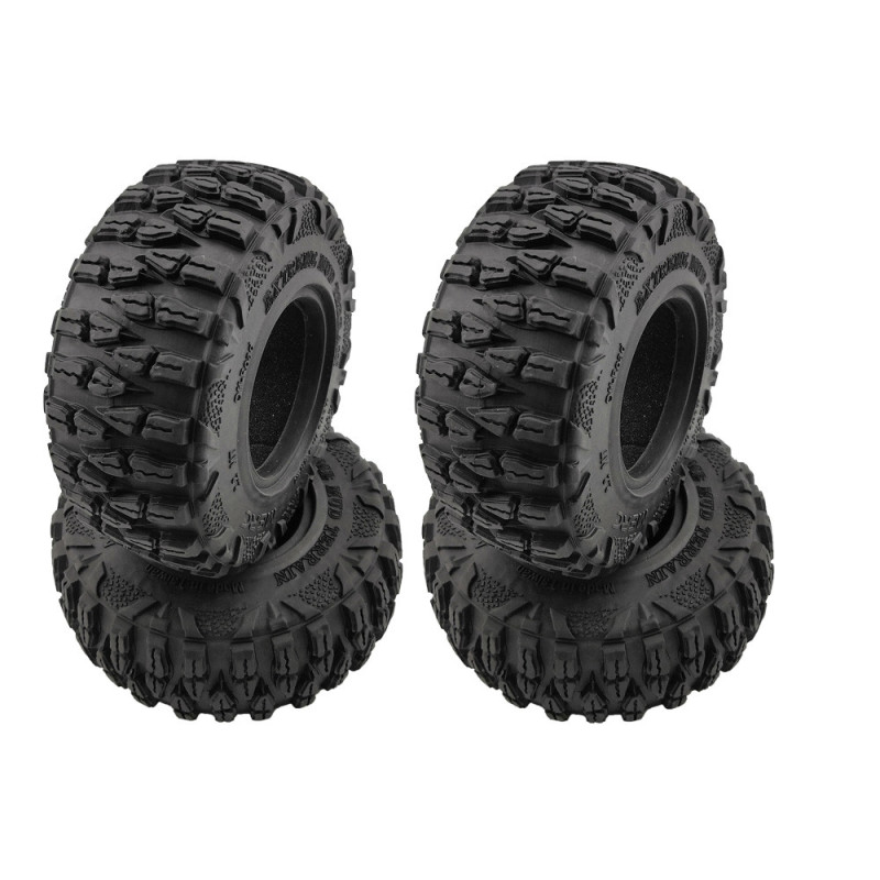 ROUNDCUBE 2.2" CRAWLER TIRES W/FOAM Ø120mm (4pcs)