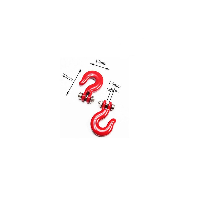 1/10 SCALE CRAWLER ACCESSORY WINCH HOOK (2pcs)