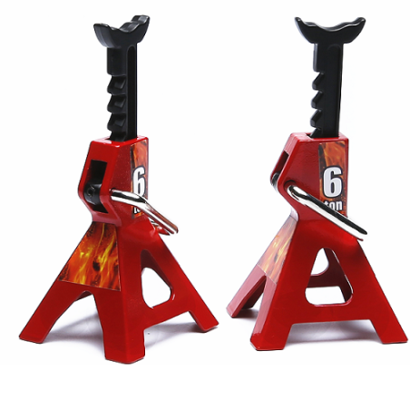 1/10 SCALE CRAWLER ACCESSORY METAL ADJUSTABLE JACK STAND (2pcs)