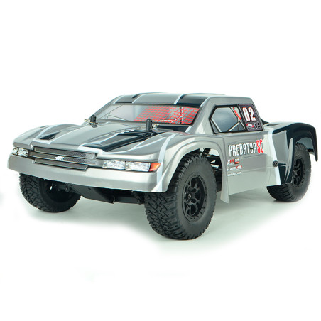 COCHE PREDATOR 1/10 BRUSLESS 80A 3600KW HNR9805-S WATERPROOF 4X4 PLATA RTR