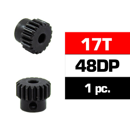 PIÑON 48DP - 17T - ACERO HSS - DIAMETRO 3,17mm