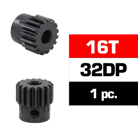 HSS STEEL 32DP PINION GEAR 16T W/5.0mm BORE