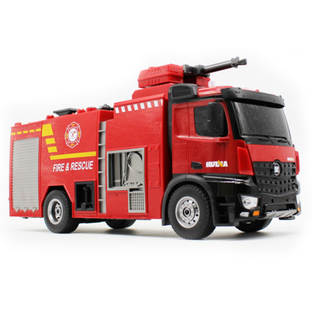 CAMION DE BOMBEROS CON GRUA Y CAÑON DE AGUA HUINA 1562 1/14 2.4GHZ.