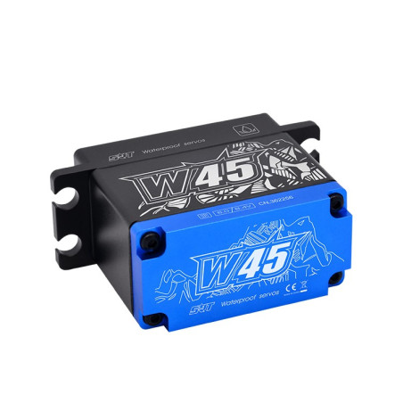 SERVO SRT W45 HV DIGITAL WATERPROOF CAJA METALICA 45KG 0.18S 1/8 CRAWLER TRAXXAS