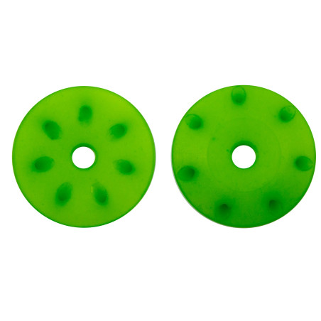 PISTONES AMORTIGUADOR CONICOS 16mm VERDES (7x1,3 inclinados) (2u.)