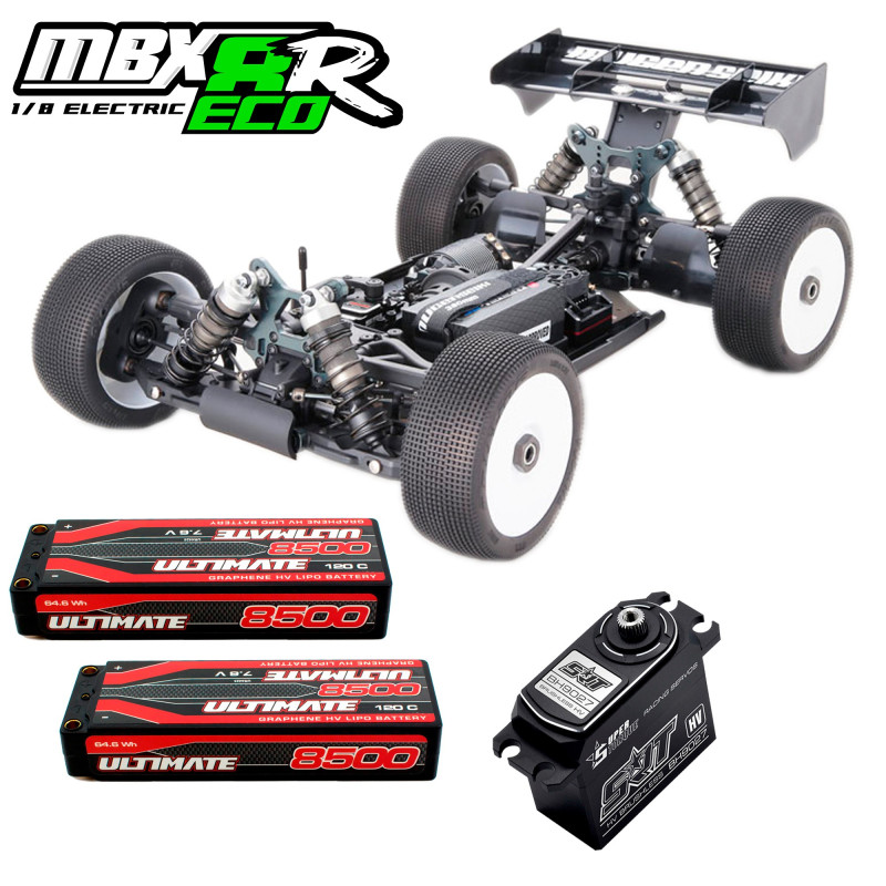 COMBO MBX8R ECO 1/8 OFF ROAD BUGGY + 2x STICK 7.6HV 8500MHA 120C + SERVO SRT-BH9027