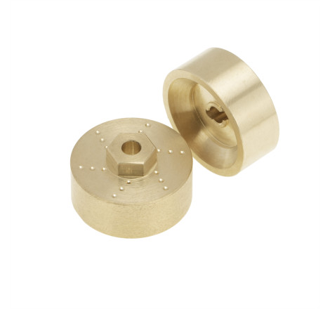 TAPA PORTICOS BRONCE + EJES  AXIAL SCX24 6mm (4u)