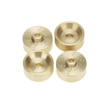 TAPA PORTICOS BRONCE + EJES  AXIAL SCX24 6mm (4u)