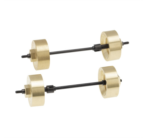 TAPA PORTICOS BRONCE + EJES  AXIAL SCX24 6mm (4u)