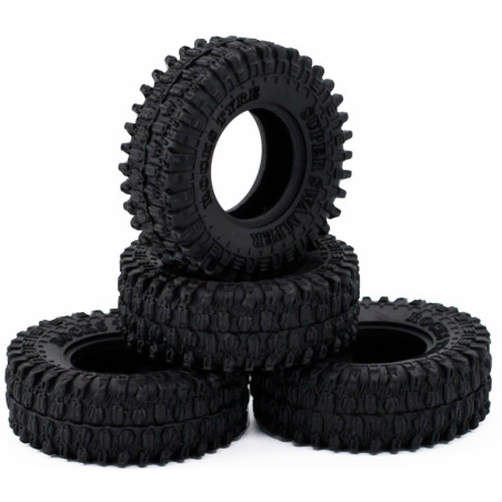 AXIAL SCX24 1.0" B STYLE MICRO TIRES WITH FOAMS (4pcs)