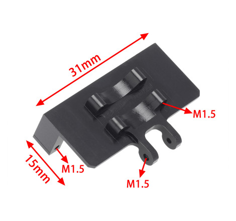 AXIAL SCX24 UPGRADING SERVO MOUNT (FITS EMAX ES08MA SERVO)