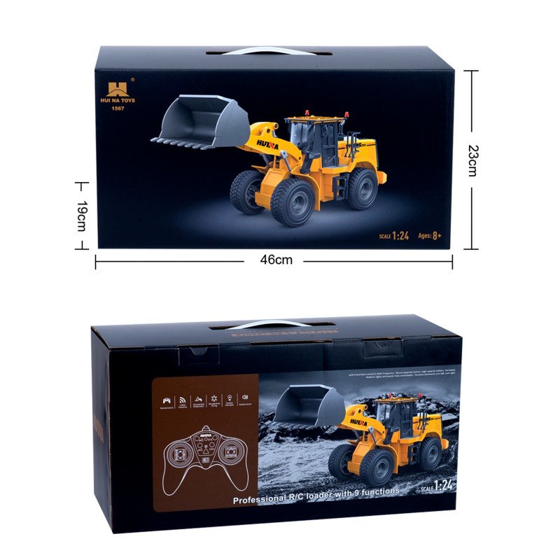 BULLDOZER HUINA 1567 124 24GHZ 1030