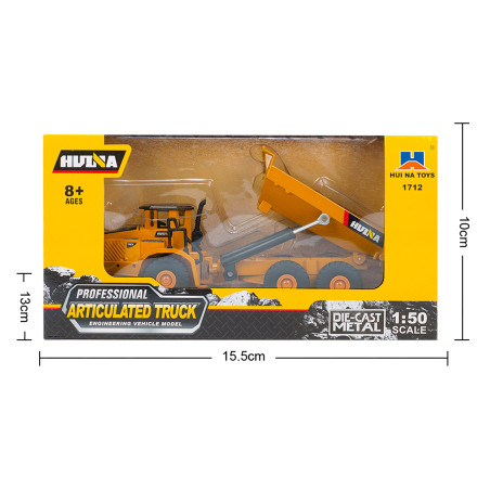 HUINA 1712 1:50 SCALE ALLOY DUMPER STATIC