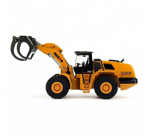 BULLDOZER CON PINZA HUINA 1716 1/50 ESTATICA