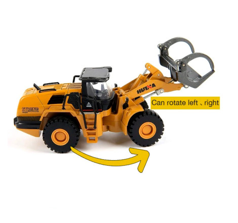 BULLDOZER CON PINZA HUINA 1716 1/50 ESTATICA